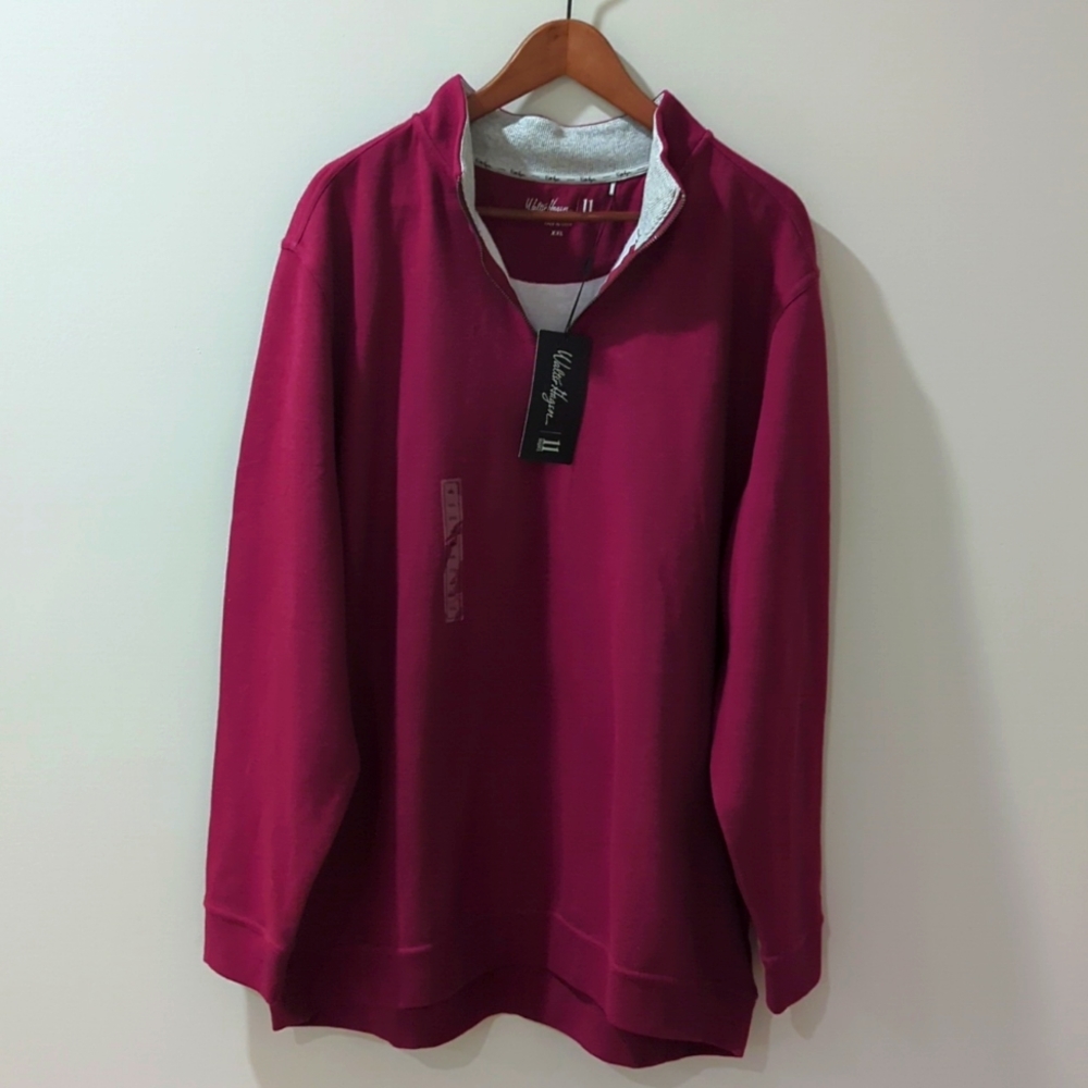 Walter Hagen Men's Quarter Zip Pullover Sweatshirt NWT